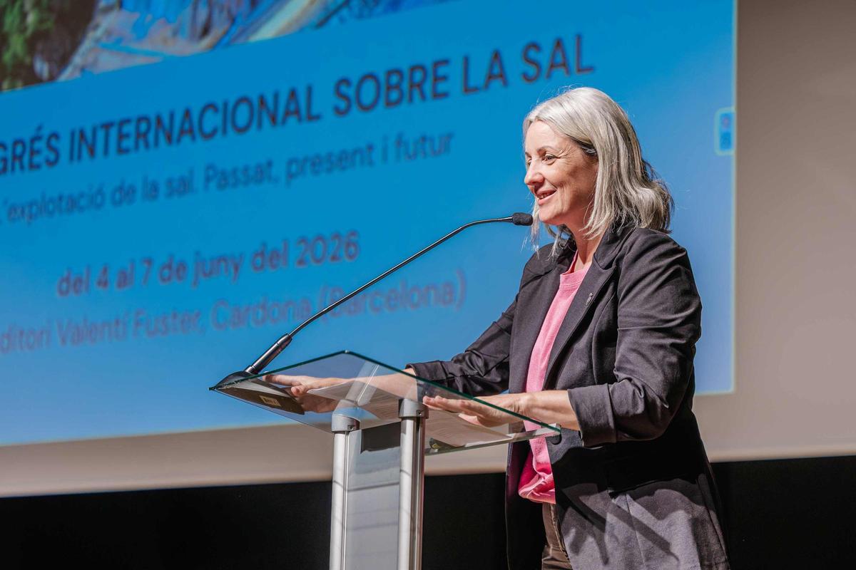 Intervenció de l'alcaldessa de Cardona, Lluïsa Aliste, en l'obertura del congrés