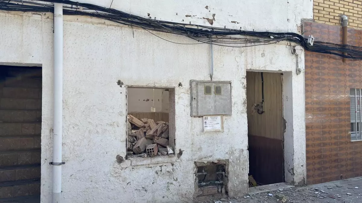 El calvario de una anciana por las termitas de la casa okupa colindante