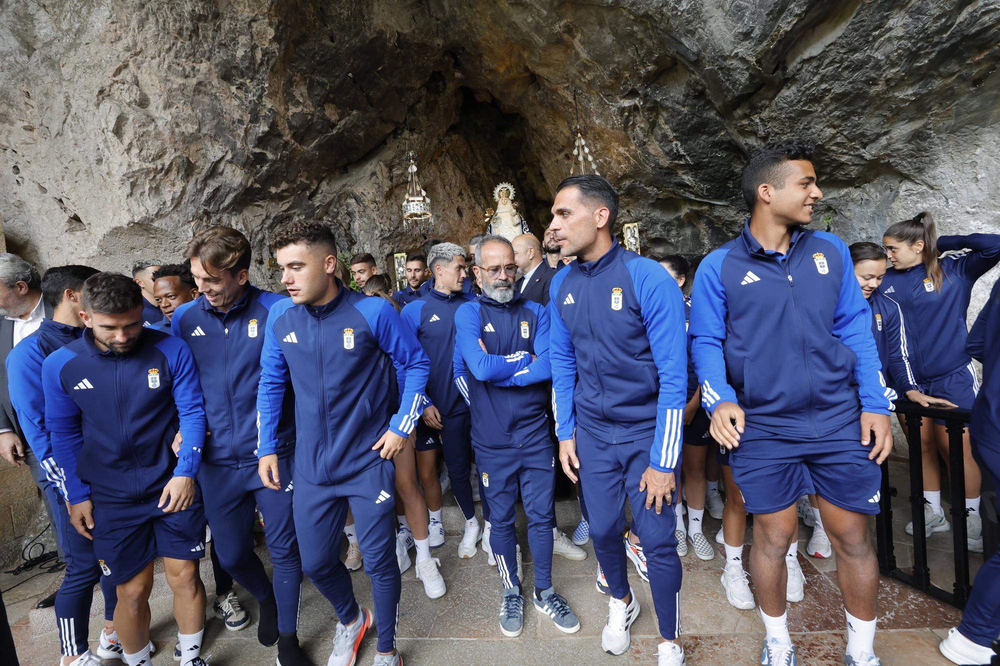 Visita del Real Oviedo al Santuario de Covadonga