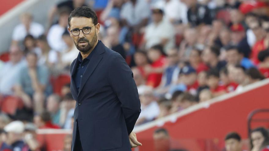 El entrenador del Getafe, José Bordalás, en un partido de esta temporada.