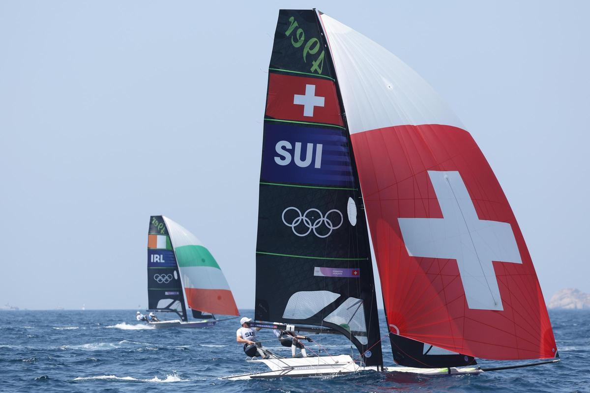 La 'medal race' del skiff de vela que les ha valido el oro a Diego Botín y Florian Trittel, en imágenes.