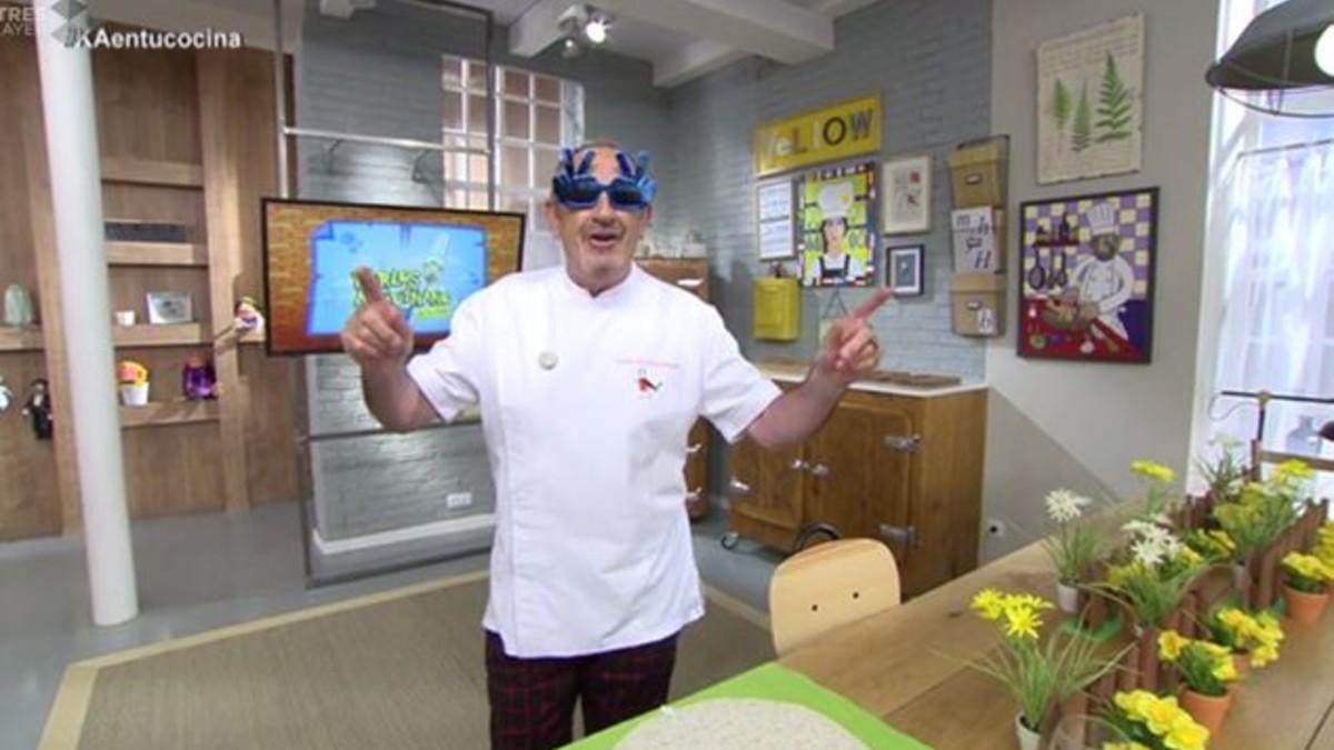 Karlos Arguiñano, en el programa de Antena 3 'Karlos Arguiñano en tu cocina'