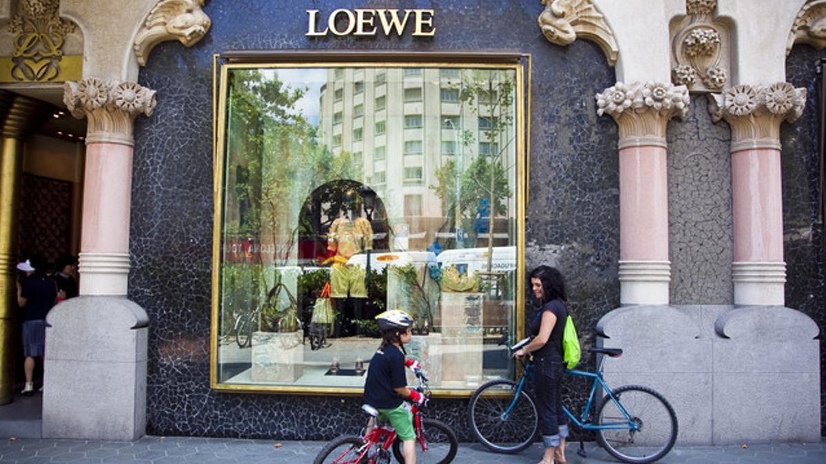Fachada de la tienda de Loewe en el paseo de Gracia de Barcelona, en el 2010.