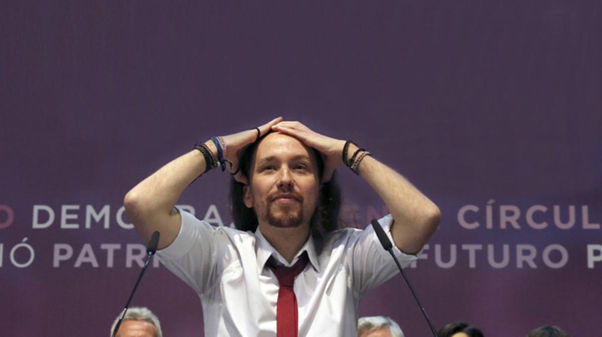 Iglesias vol Errejón en primera línia.