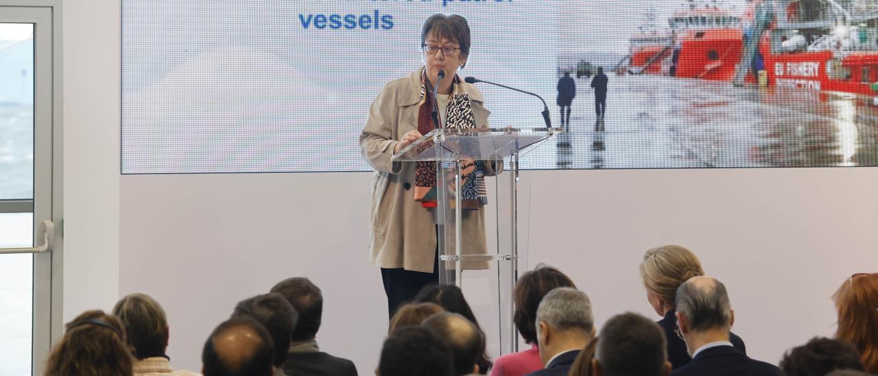 Alicia Villauriz, en el acto celebrado por la EFCA en Vigo.