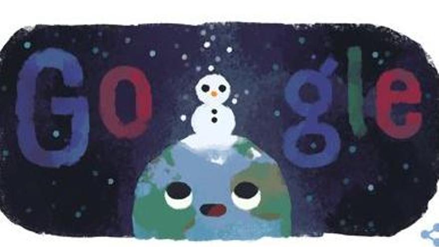 Google da la bienvenida al invierno.