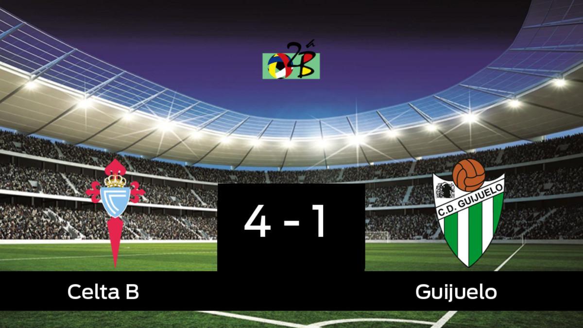 Los tres puntos se quedaron en casa: Celta B 4-1 Guijuelo