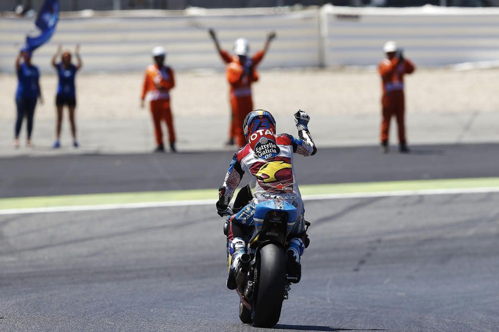 Dovizioso ganó en Moto, GP, Álex Márquez en Moto 2 y Joan Mir en Moto 3.