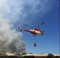 Incendio en las Dunas de Maspalomas