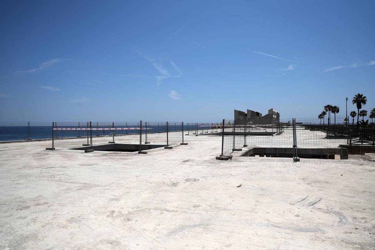 Trabajos en el Moll de Gregal.