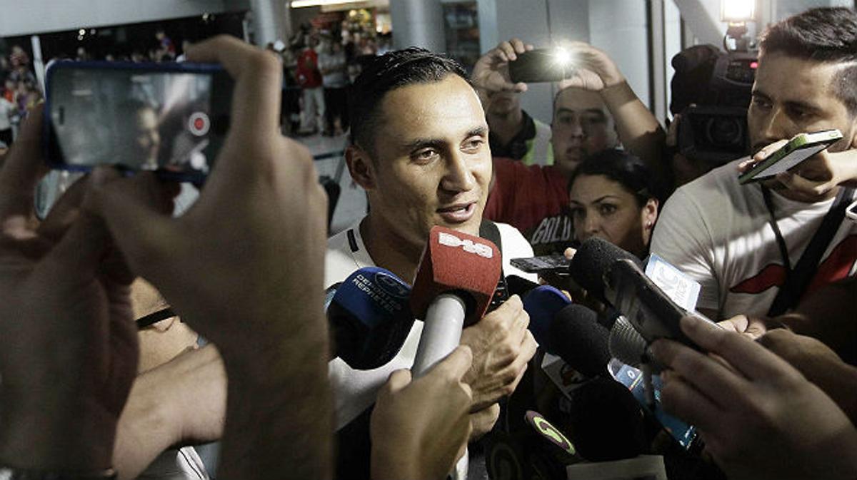 Keylor Navas es presenta a Valdebebas.