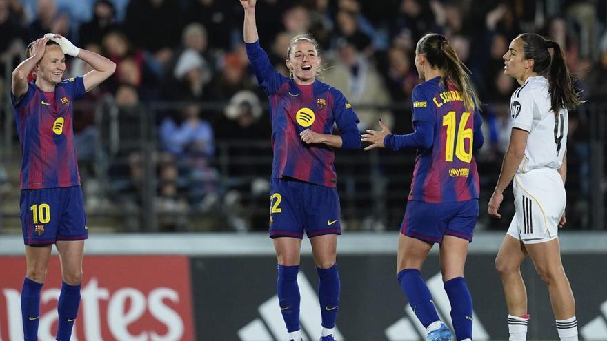 El Barça resol la Lliga a Madrid (0-3)