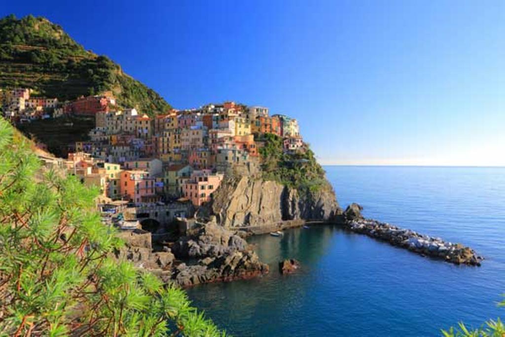 Vista aérea de Manarola, en los Cinque Terre.