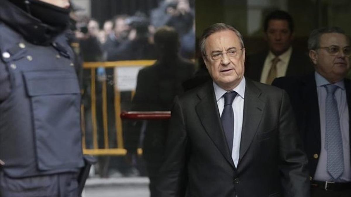 Florentino Pérez acudió a declarar a la Audiencia Nacional