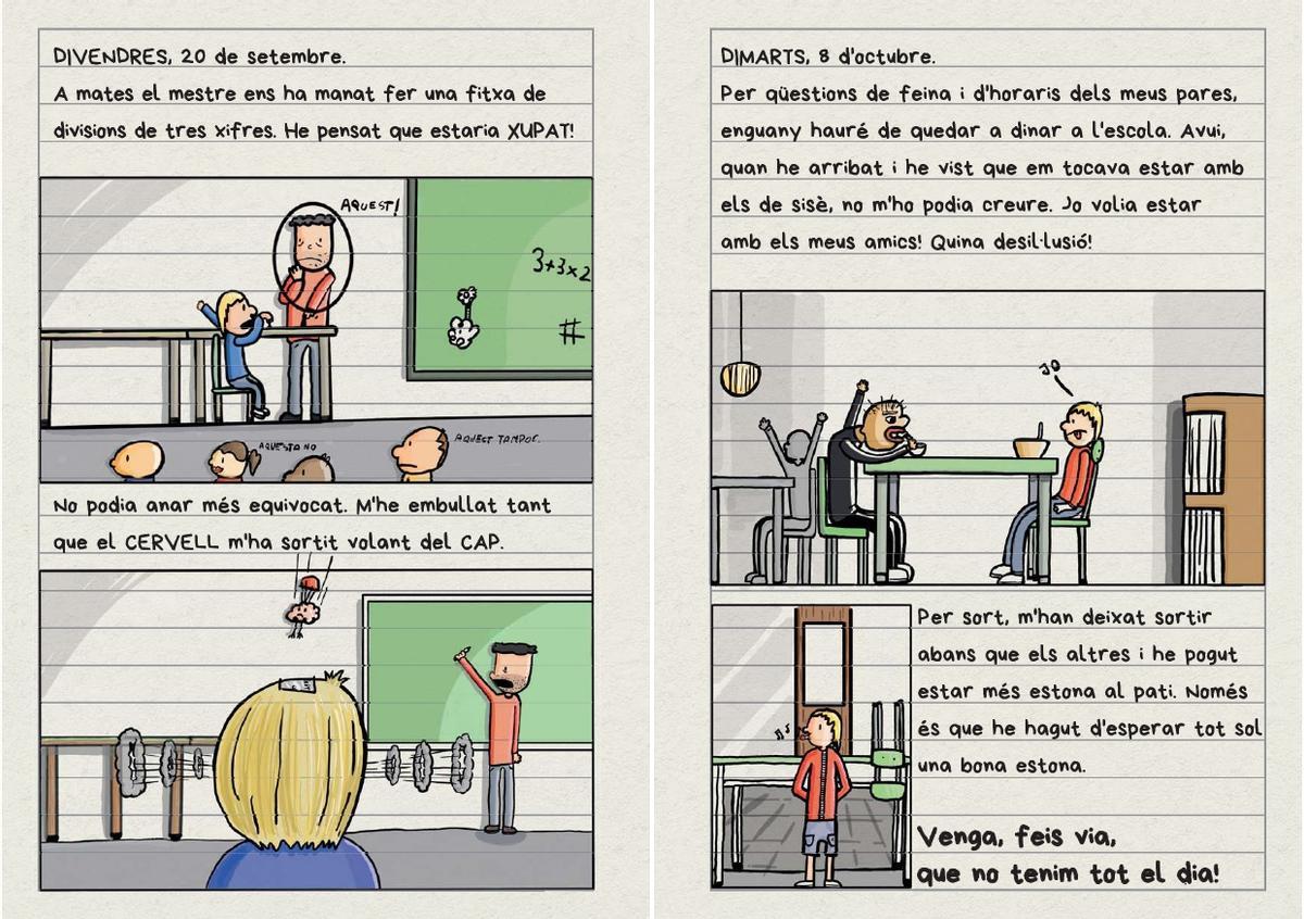 Páginas interiores del libro, publicado por Espelma Edicions.
