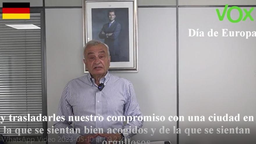 Fulgencio Coll bei seinem Video zum Europatag.