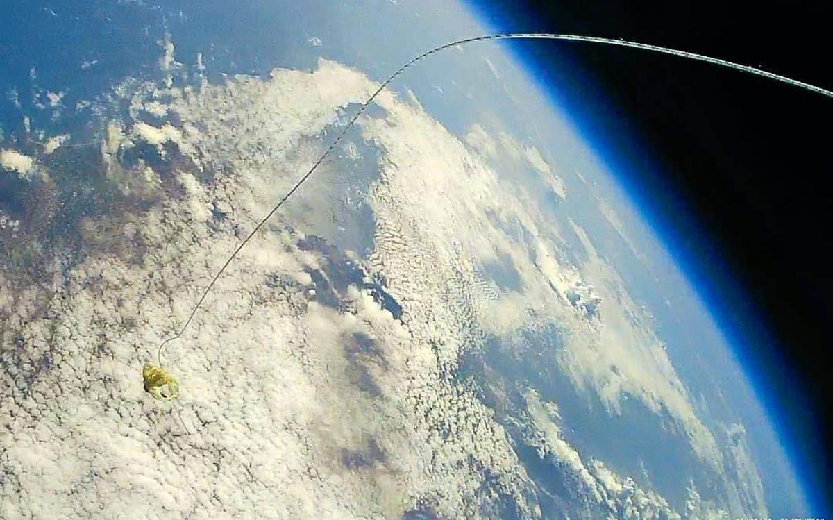 Una imatge de la Terra captada per la sonda.