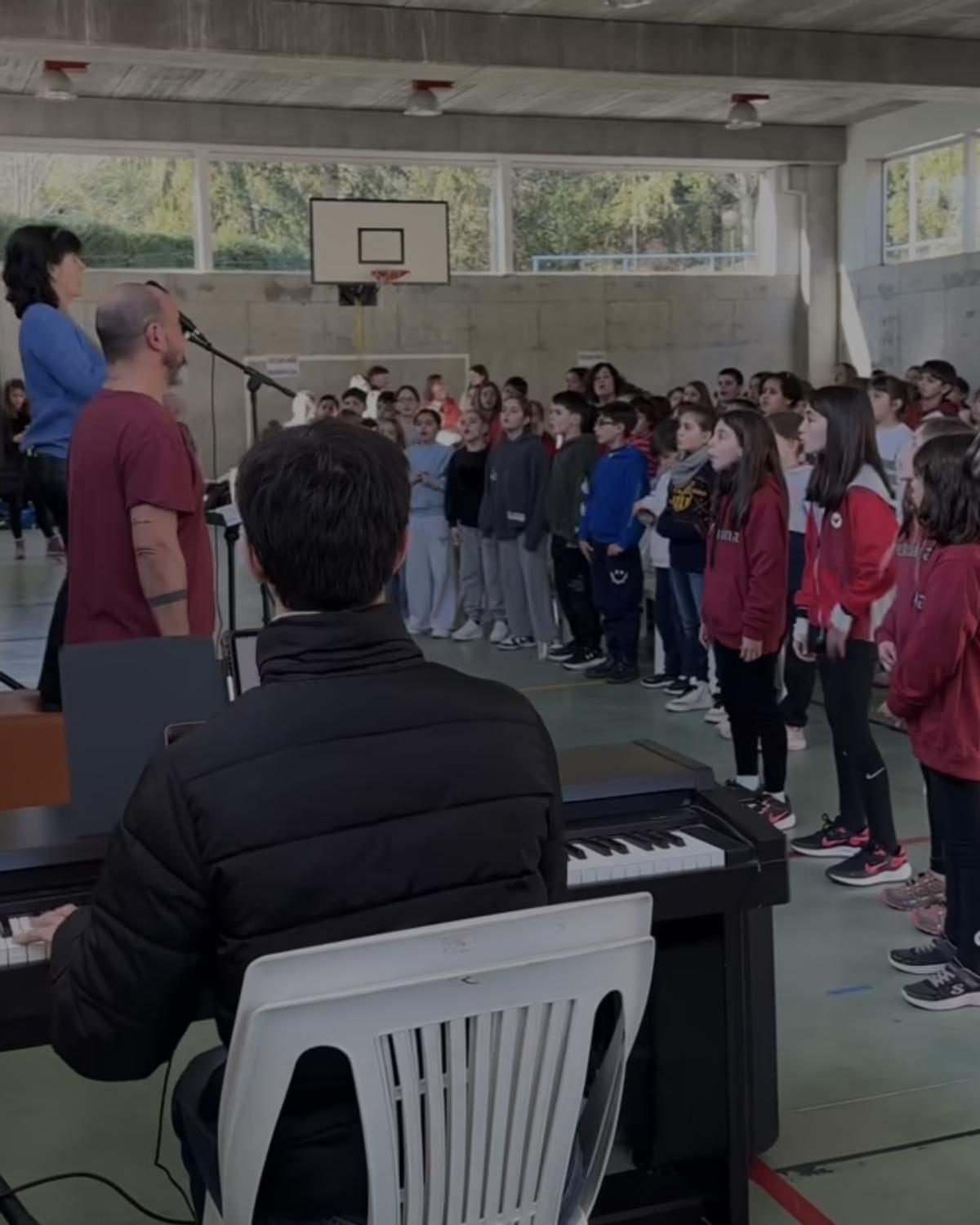 Assaig de la cantata que es cantarà aquest dissabte amb motiu dels 200 anys de la Congregació Vedruna
