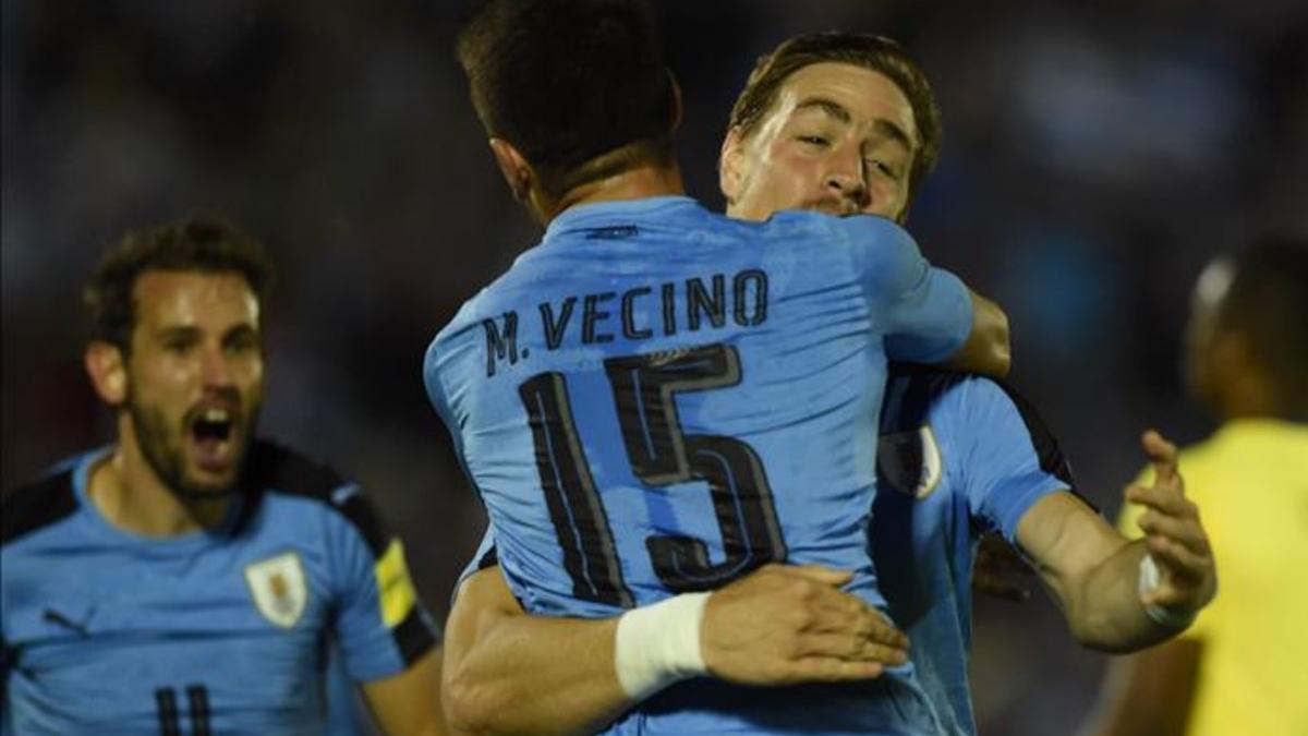 Uruguay celebró la victoria ante Ecuador