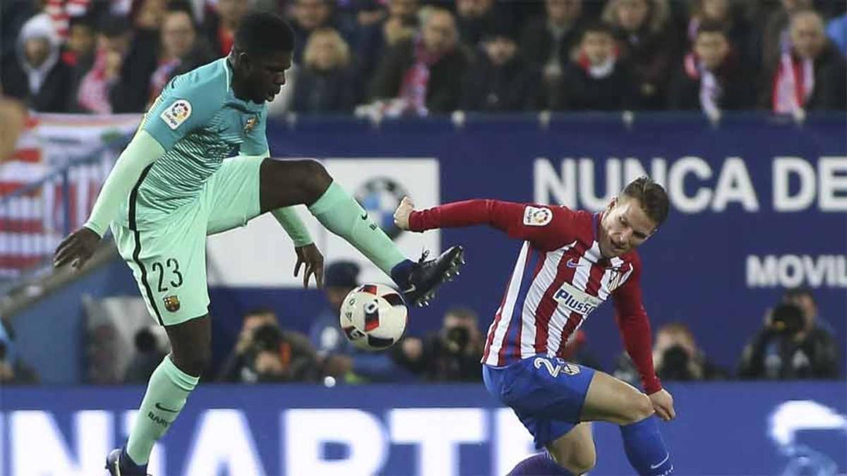 Umtiti fue titular en el Barcelona