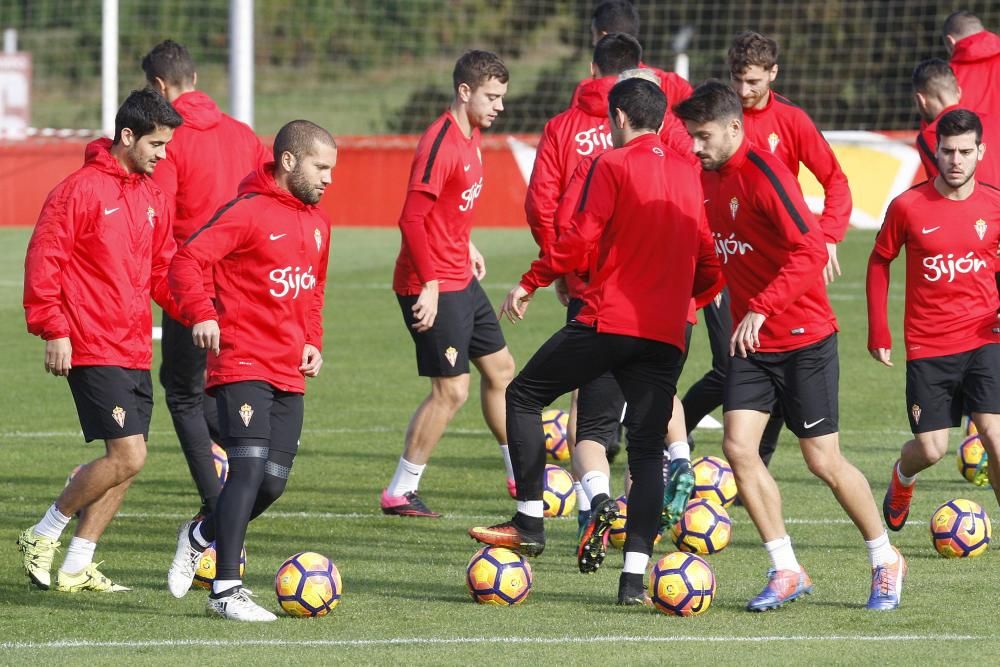 Entrenamiento del Sporting