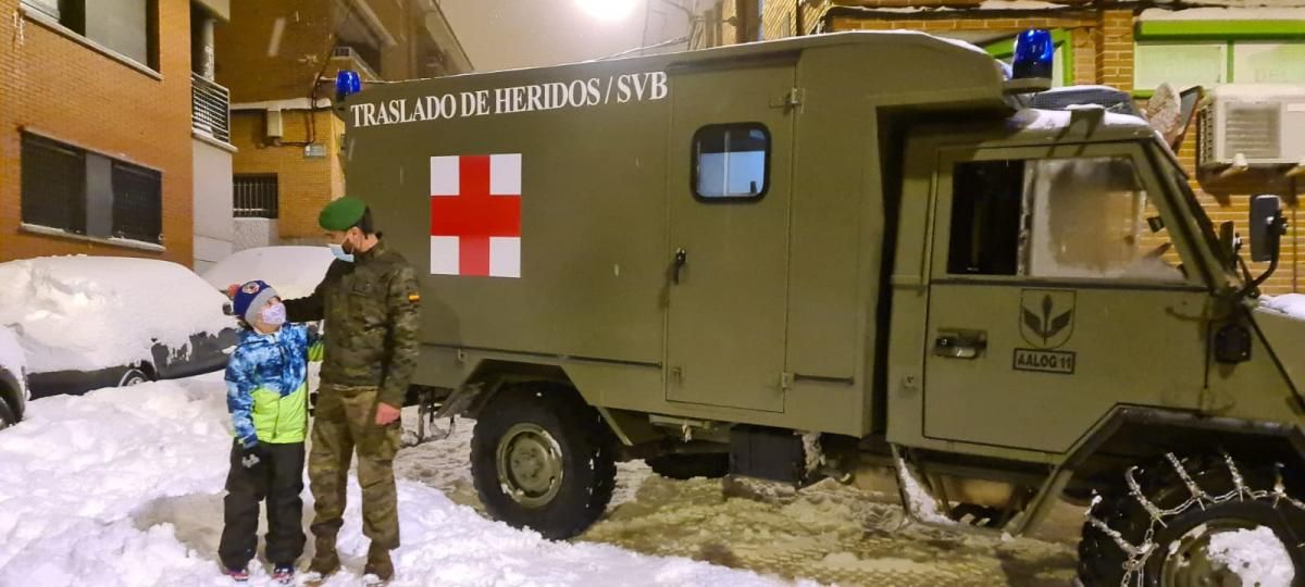 La Brigada "Guzmán el Bueno" X en las tareas de apoyo en la provincia de Toledo, tras el temporal Filomena