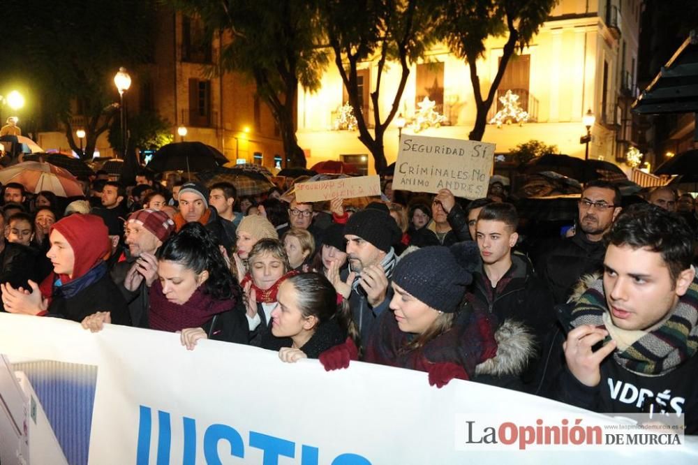 Protesta por la agresión a Andrés Martínez