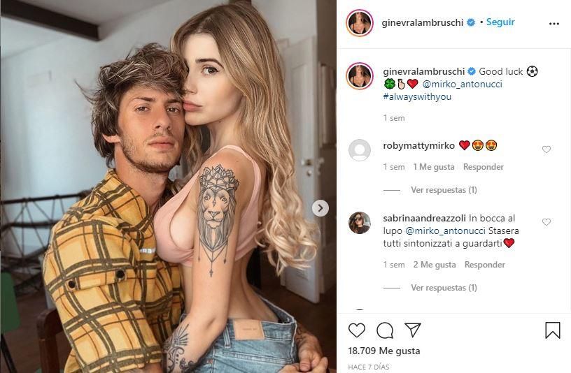 Fotos: Ginevra Lambruschi y Mirko Antonucci, despedido por 'instagramer'