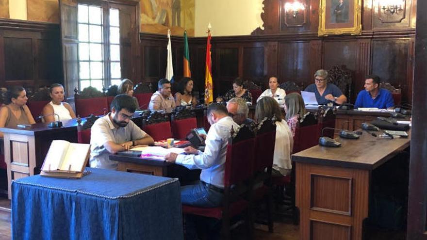 Pleno celebrado ayer en el Ayuntamiento de Los Llanos de Aridane.