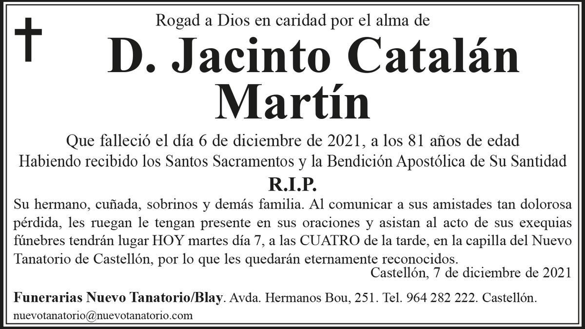 D. Jacinto Catalán Martín