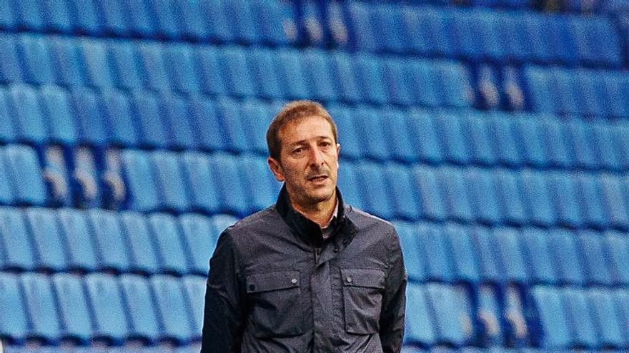 Ramis, durante el partido de ayer en el RCDE Stadium.