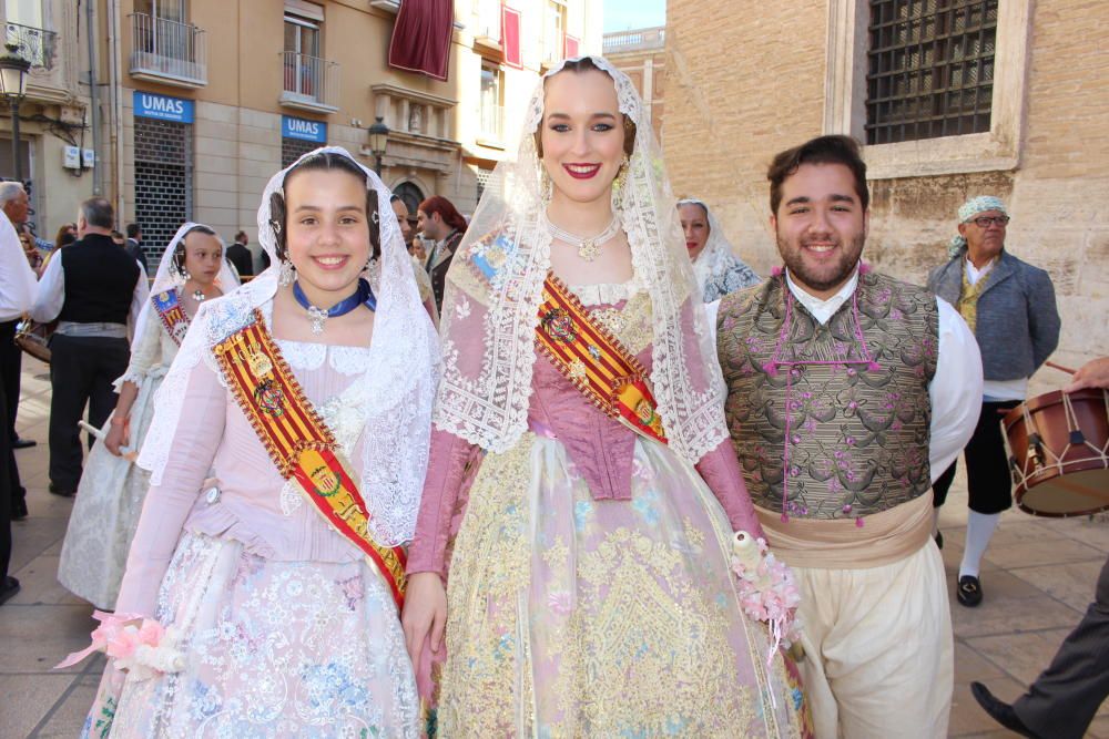 Falleras mayores 2019 en la Procesión de la Virgen