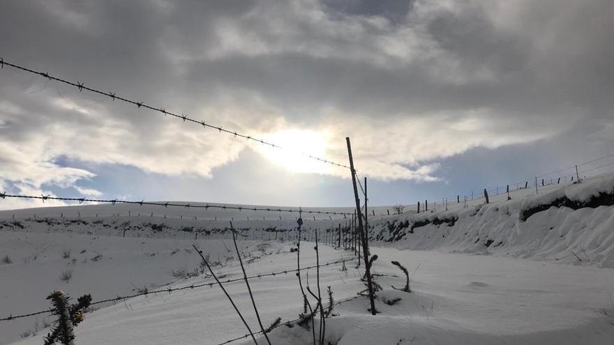 Nieve en Asturias.