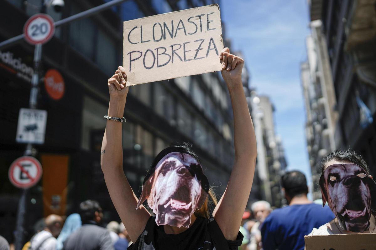 Protesta sindical en Argentina contra las políticas de Milei