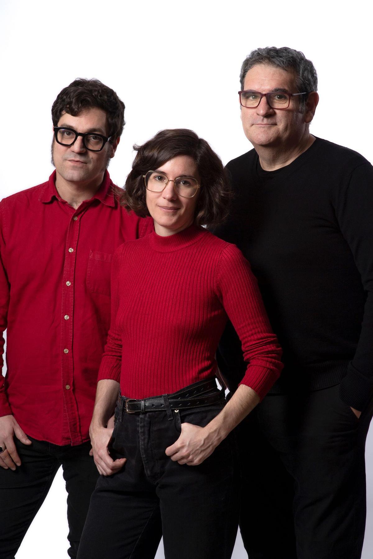 Otero, Pujadas y Puntí, en  una imagen facilitada por Quaderns Crema