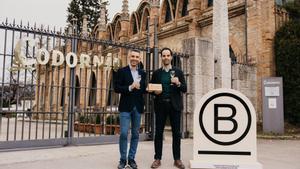 Sergio Fuster, CEO de Raventós Codorníu (izquierda), y Raimon Puigjaner, presidente de B Lab España.