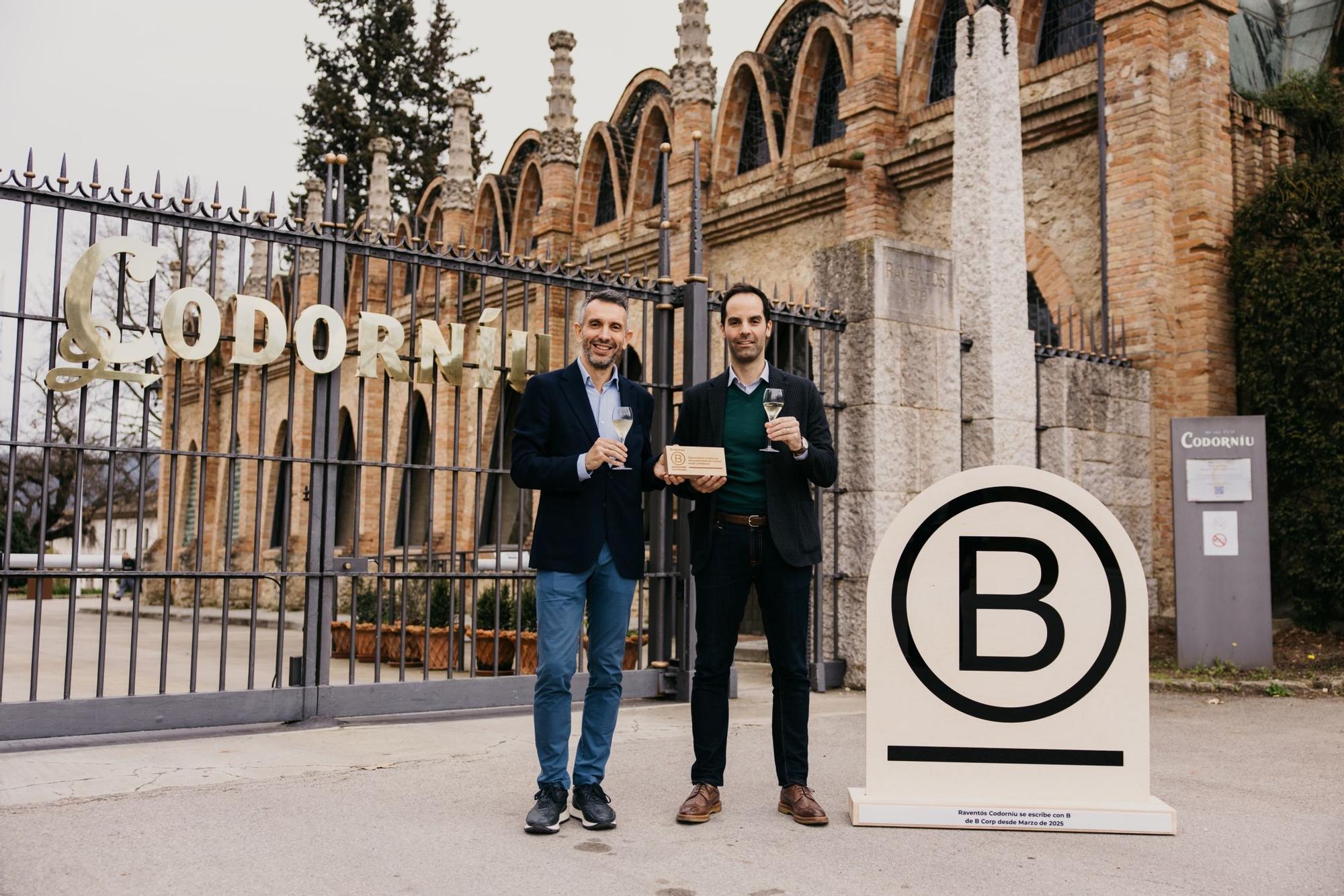 Sergio Fuster, CEO de Raventós Codorníu (izquierda), y Raimon Puigjaner, presidente de B Lab España.