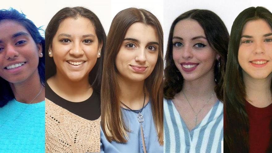 Tania, Isabel, Bárbara, Carmen y Àgata, las caras festivas de Vila-real en el 2019