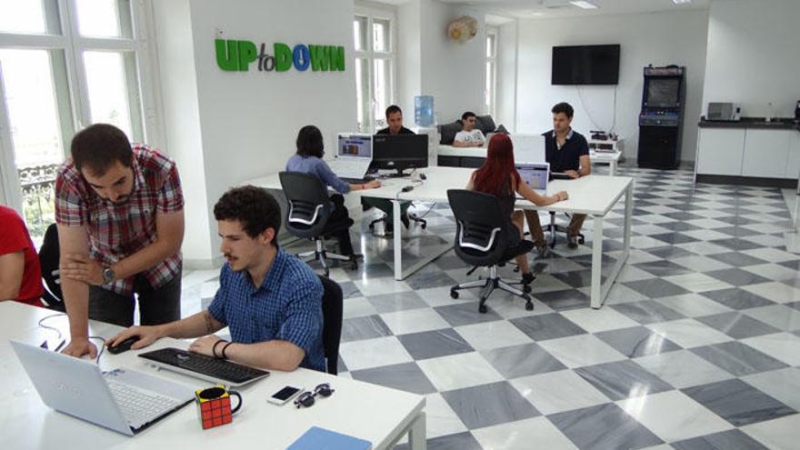 Una imagen de las instalaciones de Uptodown en Málaga.