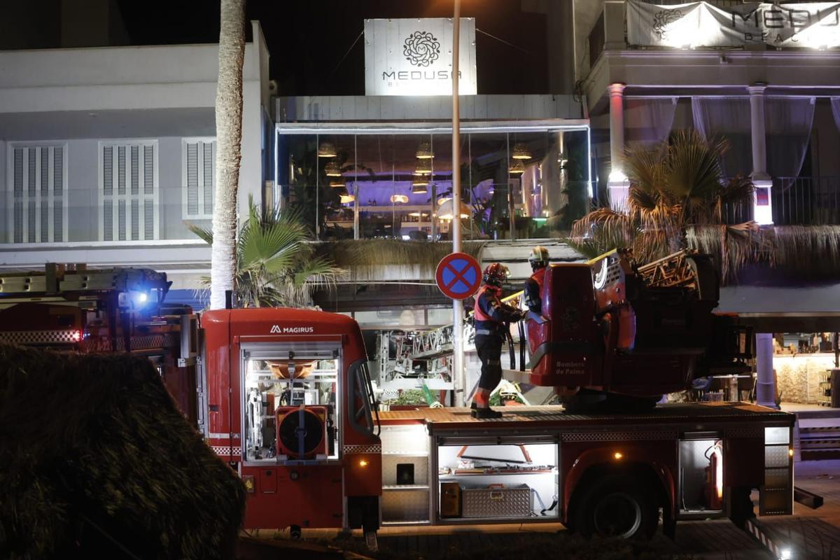 Derrumbe de un edificio en Playa de Palma
