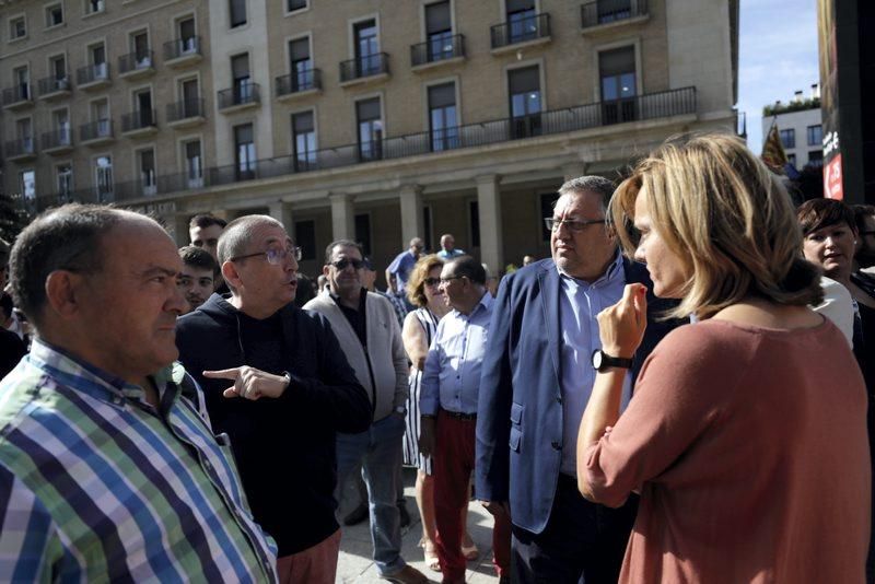 Concentración para protestar por la inseguridad en la calle Pignatelli