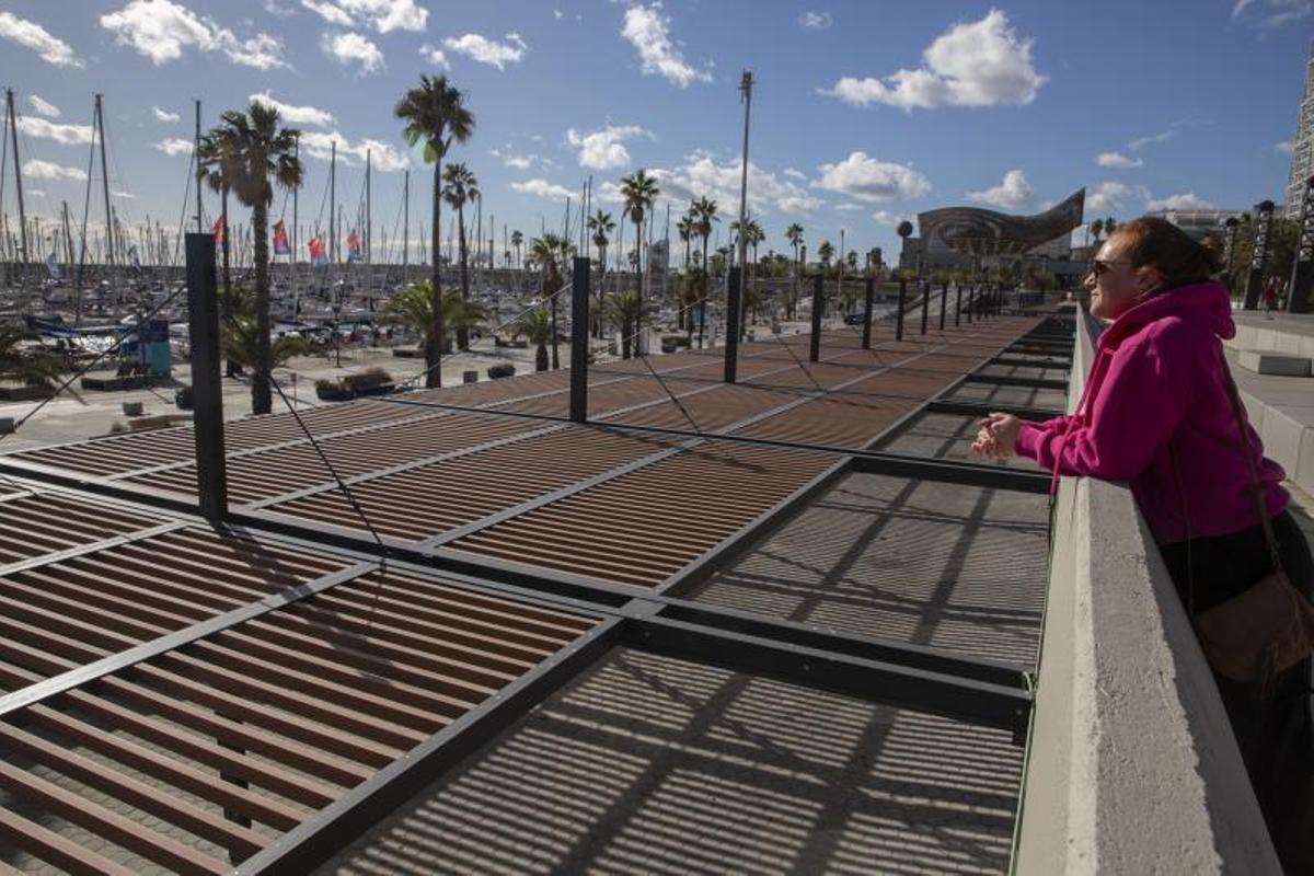 Obras en el Port Olímpic, el futuro balcón gastronómico