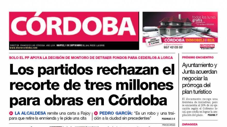 La portada de CÓRDOBA