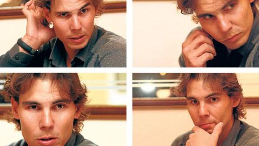 Sich seiner Sache nicht hundertprozentig sicher: Rafael Nadal beim Interview