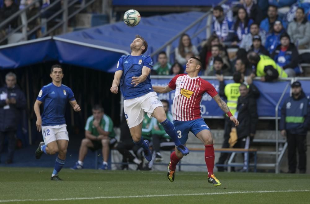 El derbi entre Oviedo y Sporting en imágenes