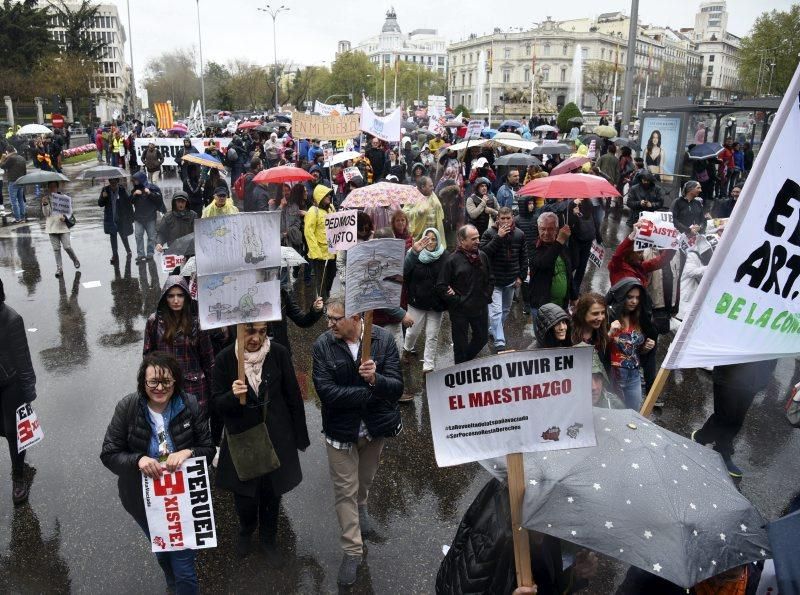 Manifestación 'Revuelta de la España vaciada' en Madrid