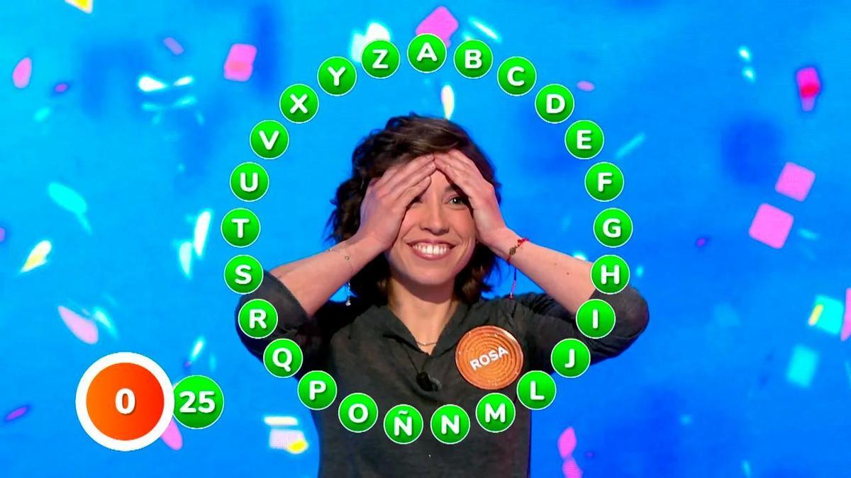 Desvelan la fecha en la que Rosa ganó realmente el bote de Pasapalabra