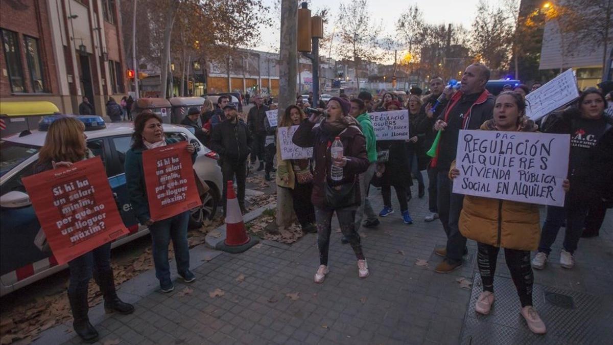 Concentración del Sindicat de Llogaters