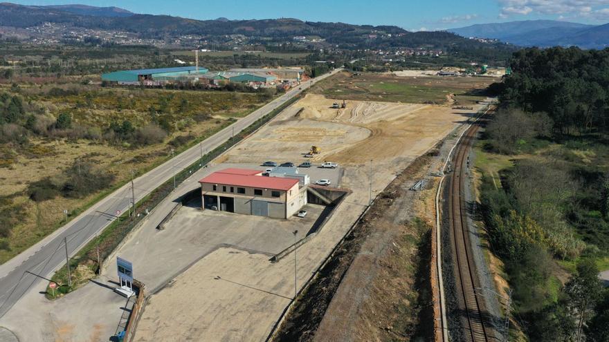 Vista aérea de la terminal ferroviaria de la Plisan.