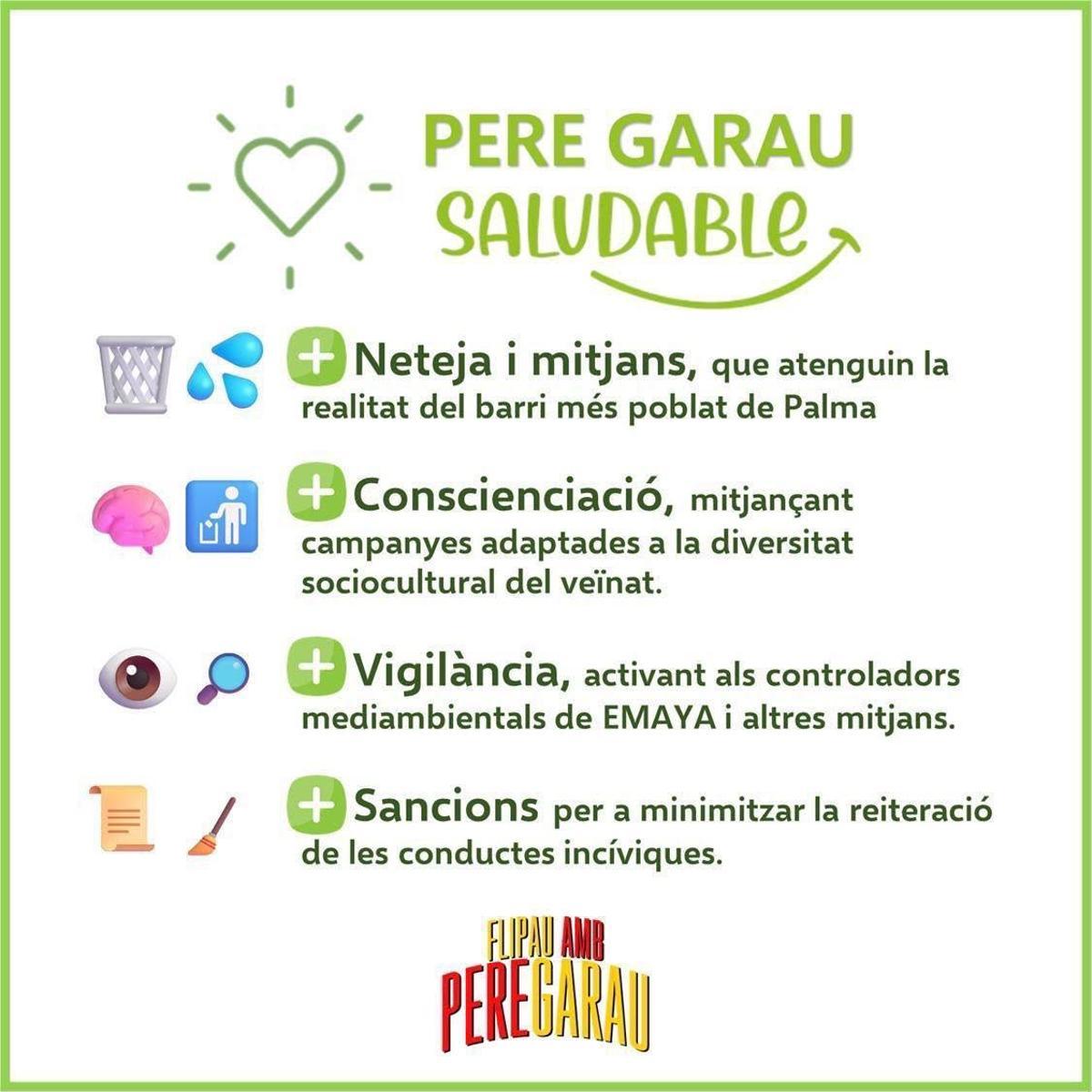 Imagen de la campaña de sensibilización de Pere Garau